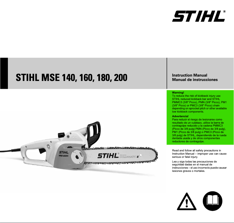 Page 1 de la notice Manuel utilisateur Stihl MSE 140