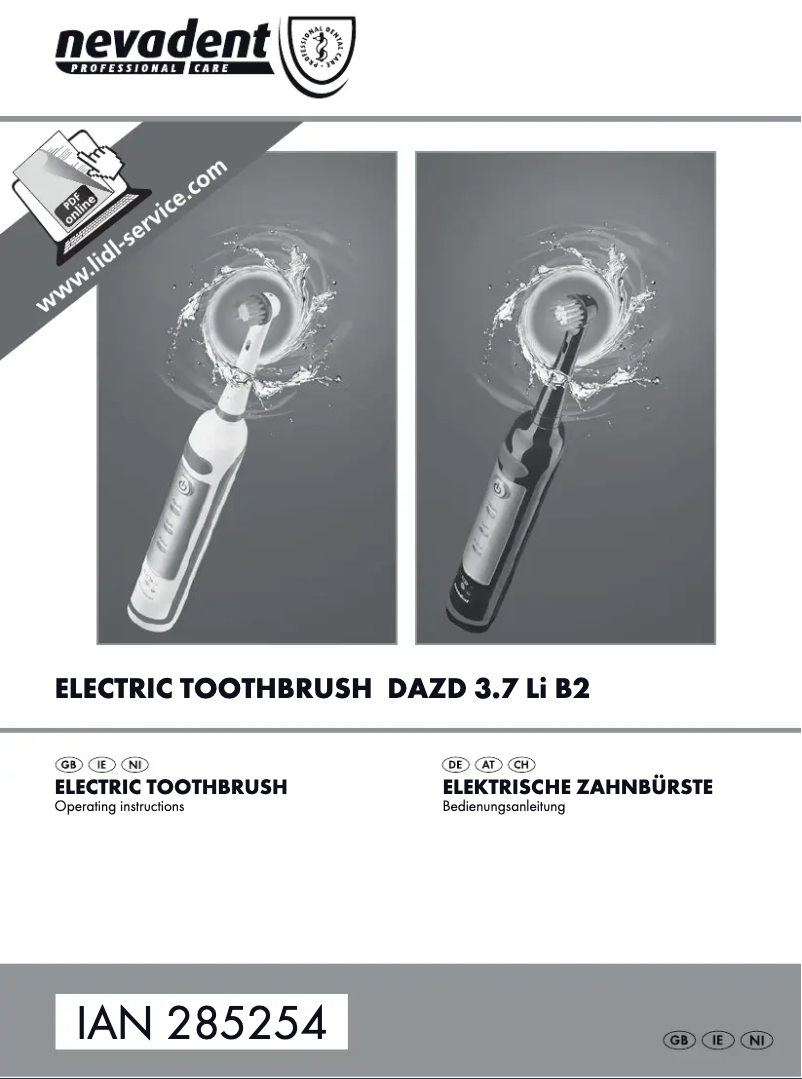 Page 1 de la notice Manuel utilisateur Nevadent DAZD 3.7 Li B2