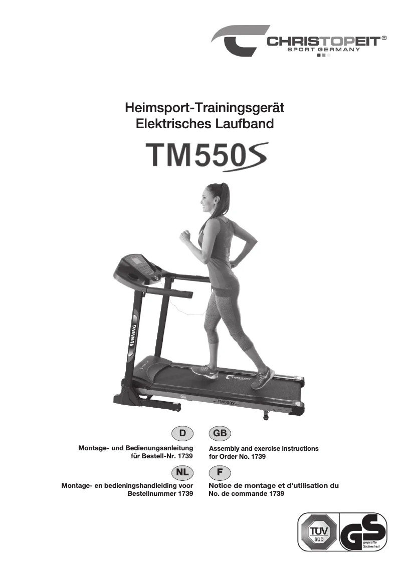 Image de la première page du manuel de l'appareil TM 550S