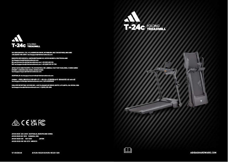 Página 1 del manual Manual de usuario Adidas T-24c