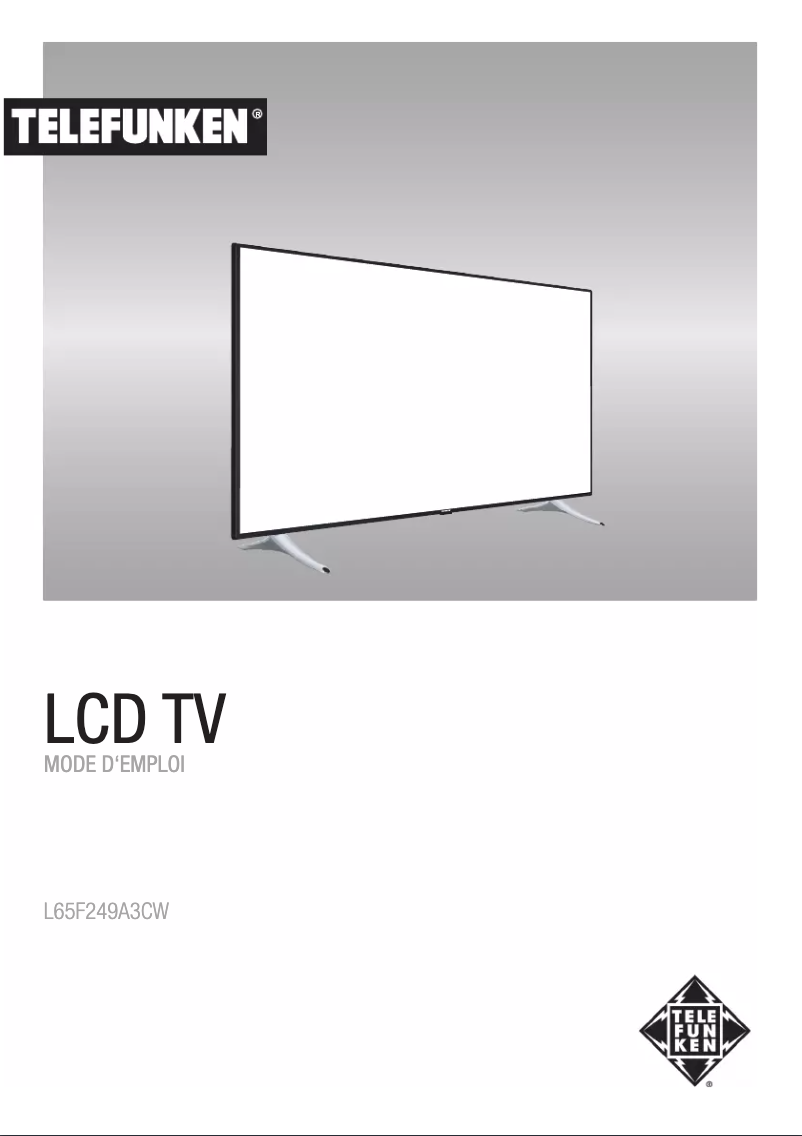 Page 1 de la notice Manuel utilisateur Telefunken L65F249A3CW