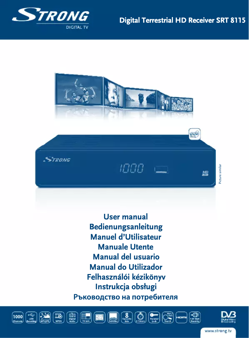 Page n°1 - Manuel utilisateur Strong SRT 8115