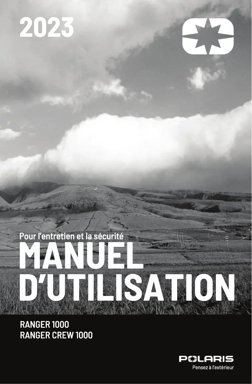Page 1 de la notice Manuel utilisateur Polaris Ranger Crew 1000 Premium (2023)