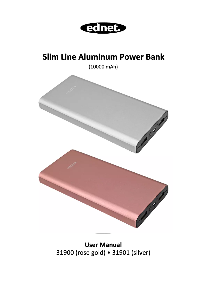 Page 1 de la notice Manuel utilisateur Ednet 31900