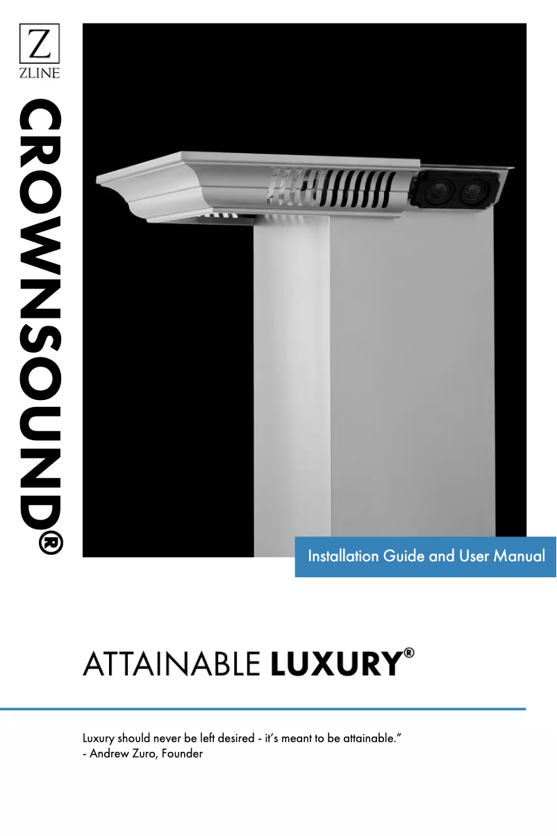 Page 1 de la notice Manuel utilisateur ZLine CrownSound KECRN-BT