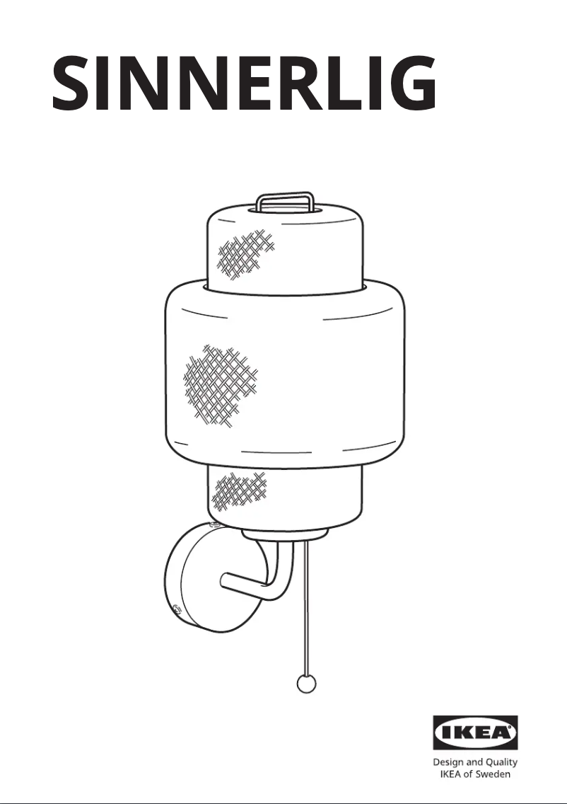 Imagen de la primera página del manual del dispositivo SINNERLIG 705.512.15