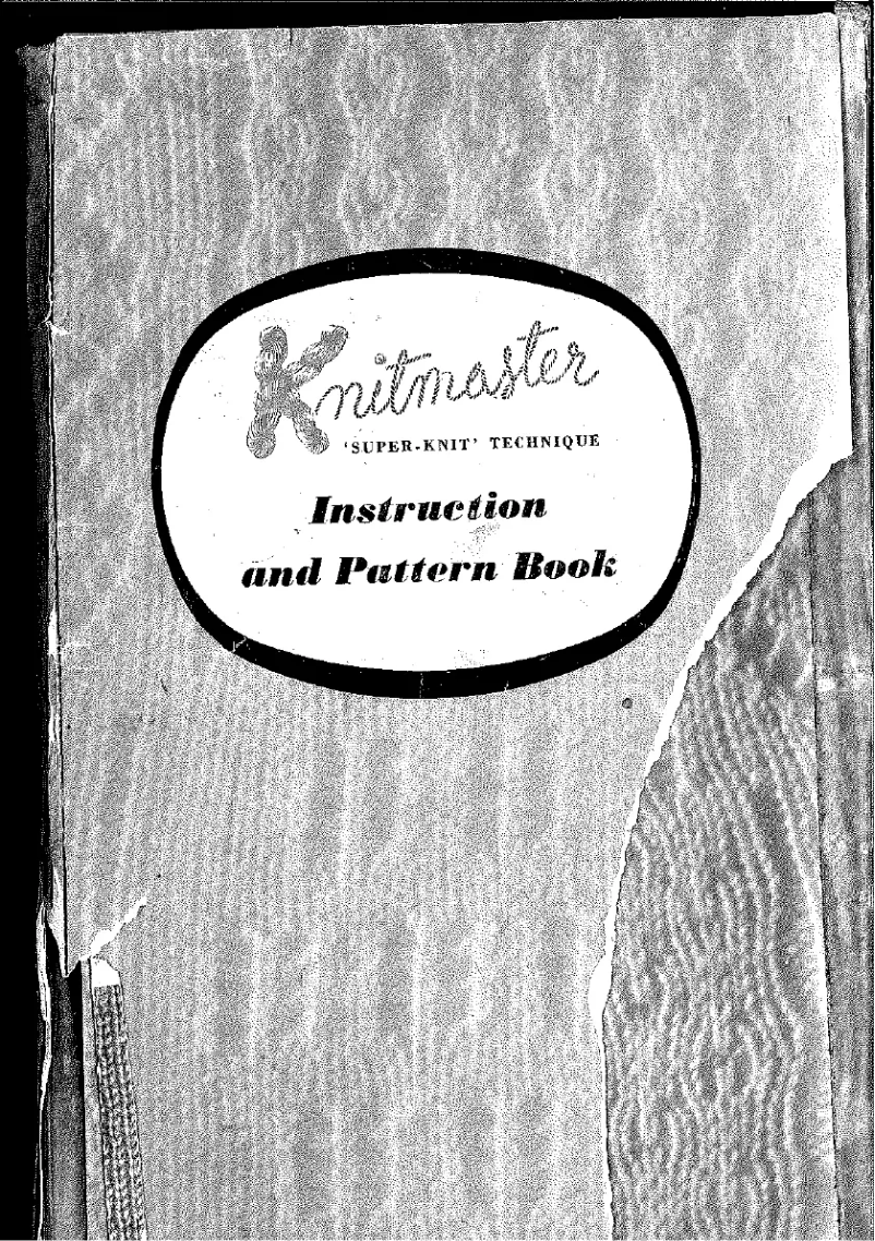Page 1 de la notice Manuel utilisateur Knitmaster 3500