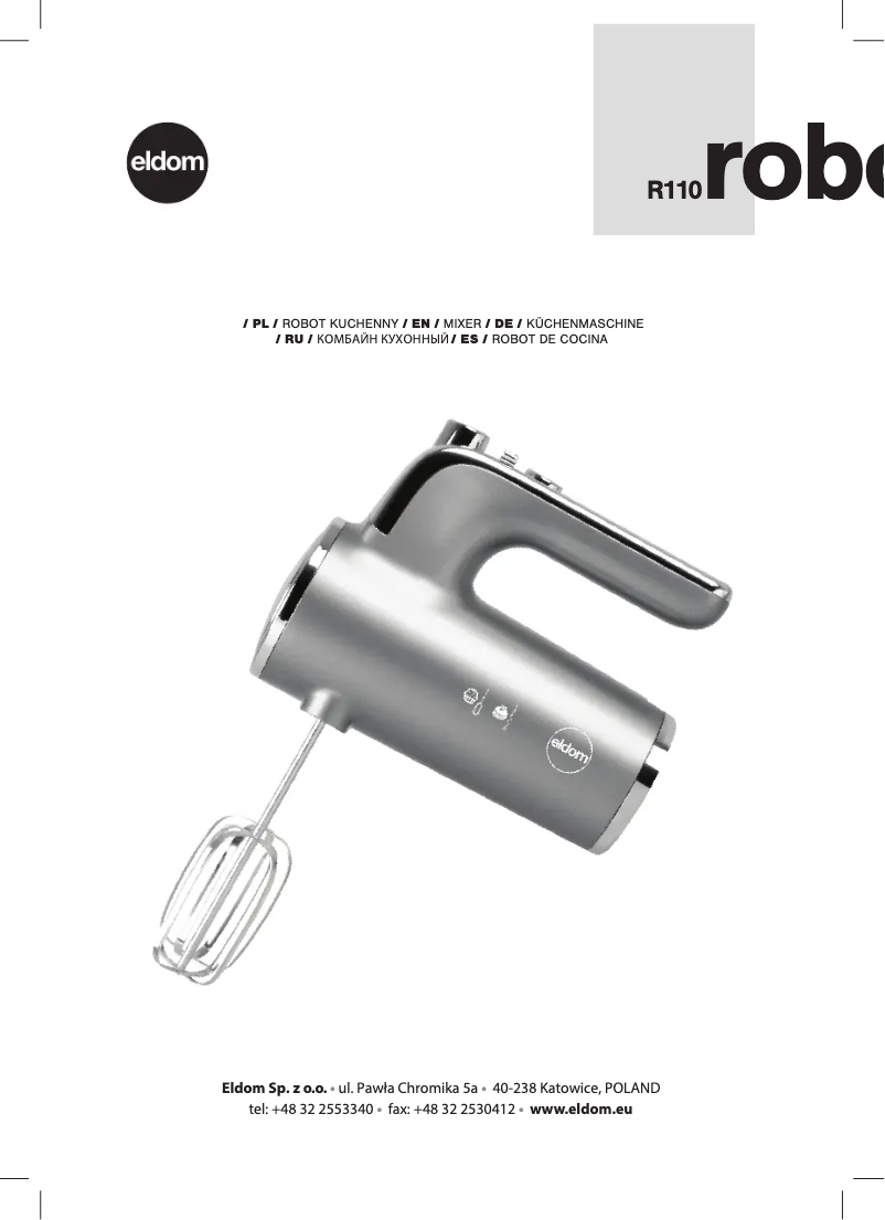 Image de la première page du manuel de l'appareil ROBO R110