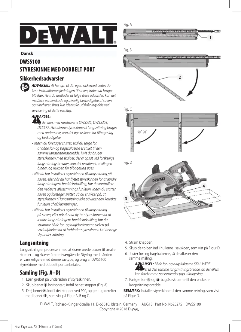 Image de la première page du manuel de l'appareil DWS5100