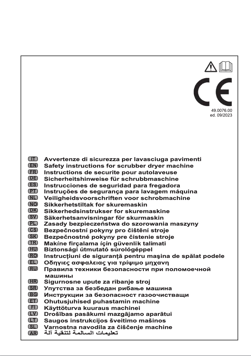 Image de la première page du manuel de l'appareil FR 30 M 45 BC TOUCH