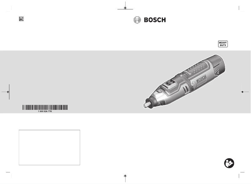 Page 1 de la notice Manuel utilisateur Bosch GRO 10,8 V-LI Professional