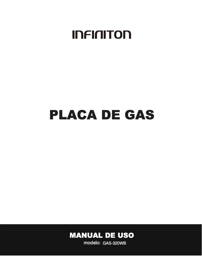 Image de la première page du manuel de l'appareil GAS-320WB