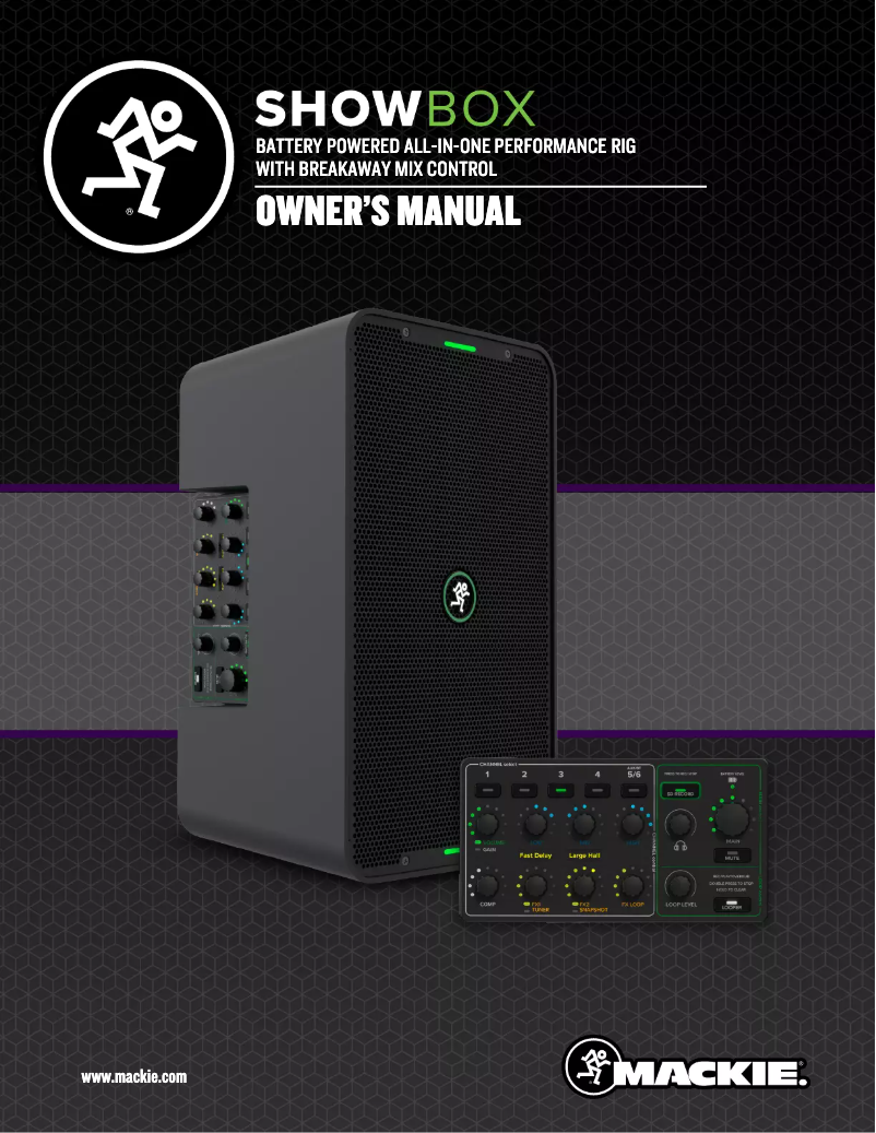 Page n°1 - Manuel utilisateur Mackie ShowBox