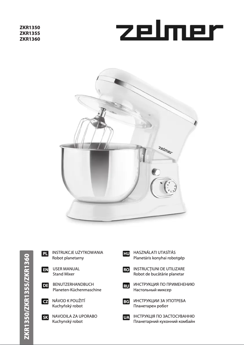 Page n°1 - Manuel utilisateur Zelmer ZKR1350