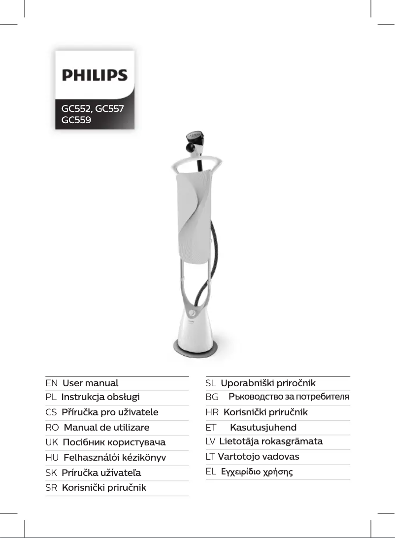 Page n°1 - Manuel utilisateur Philips ComfortTouch Plus GC559