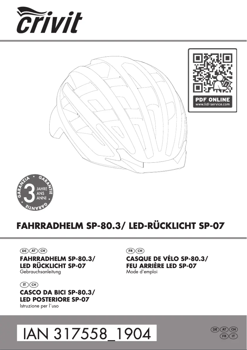 Image de la première page du manuel de l'appareil IAN 317558