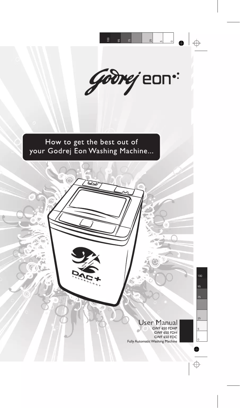 Page n°1 - Manuel utilisateur Godrej GWF 650 FDC