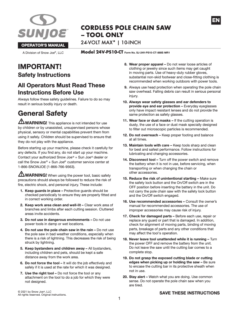 Image de la première page du manuel de l'appareil 24V-PS1