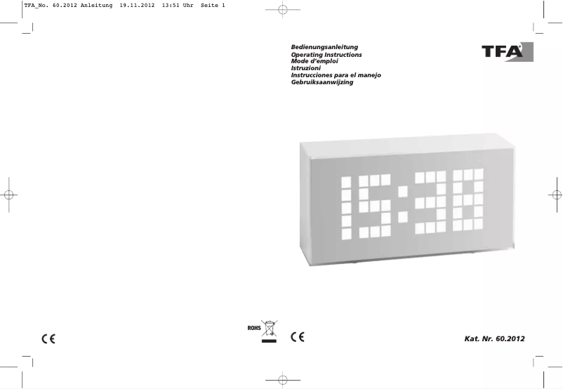 Imagen de la primera página del manual del dispositivo 60.2012