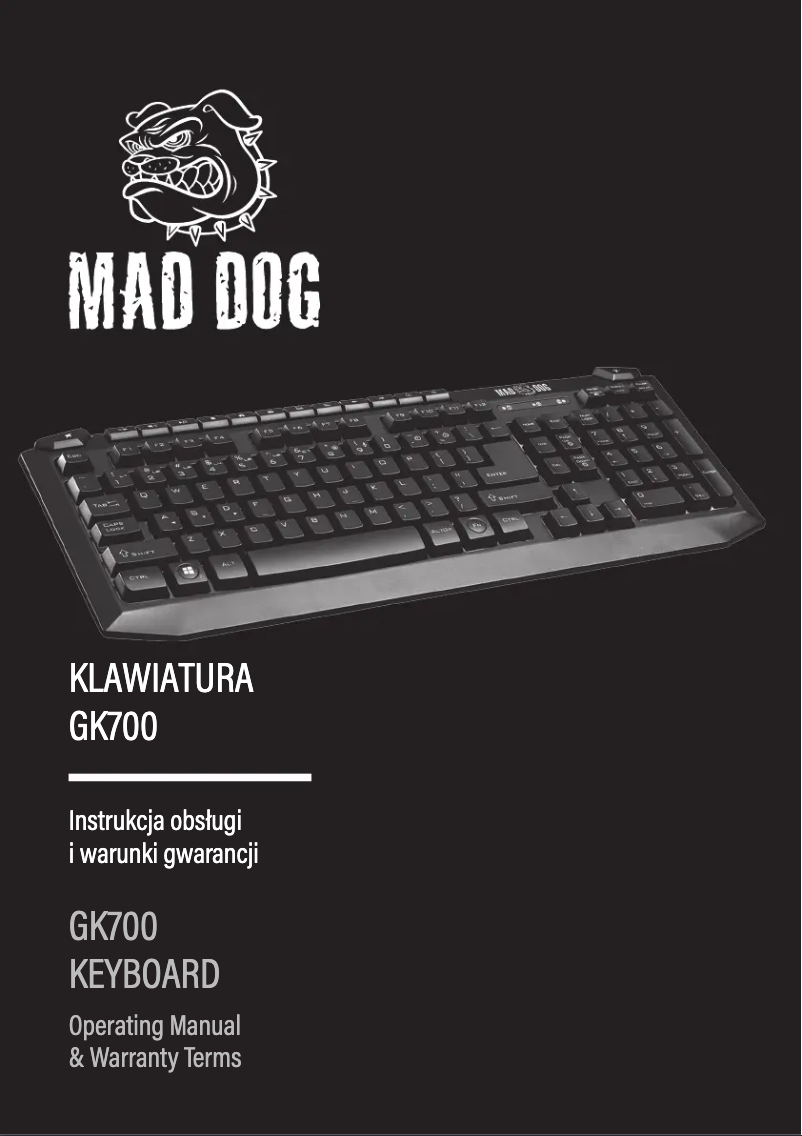 Image de la première page du manuel de l'appareil GK700