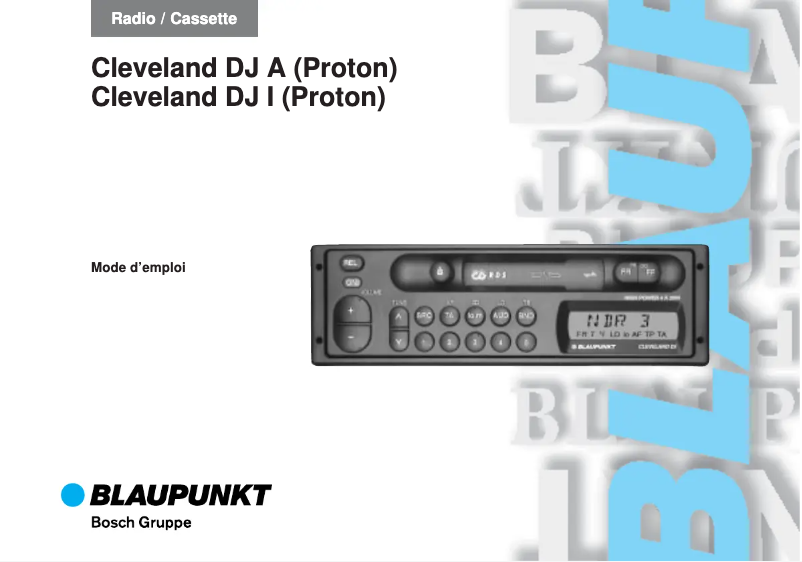 Page 1 de la notice Manuel utilisateur Blaupunkt Cleveland DJ