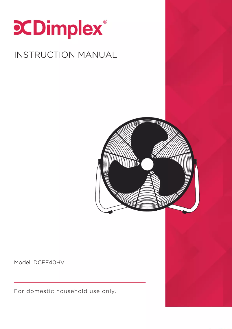 Page 1 de la notice Manuel utilisateur Dimplex DCFF40HV