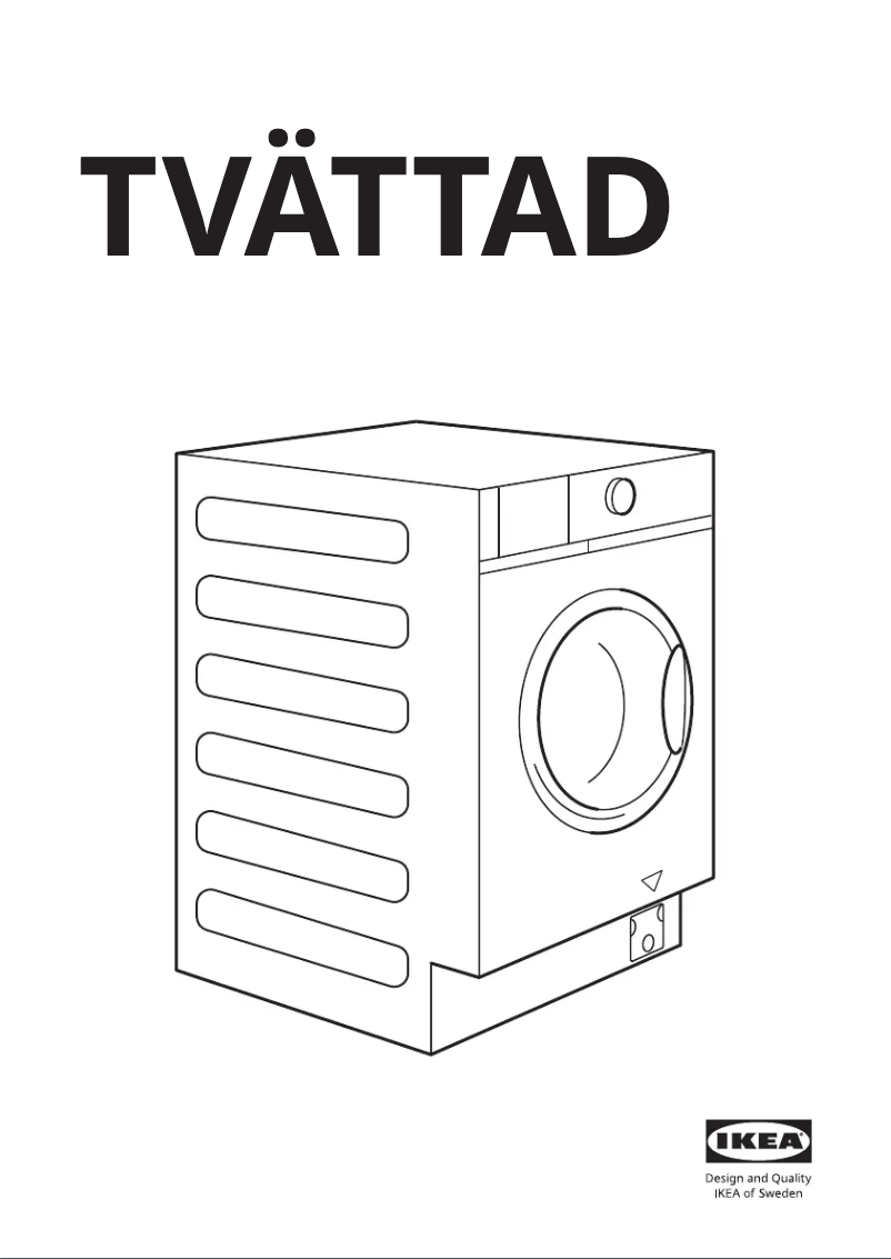 Image de la première page du manuel de l'appareil TVÄTTAD 204.889.81