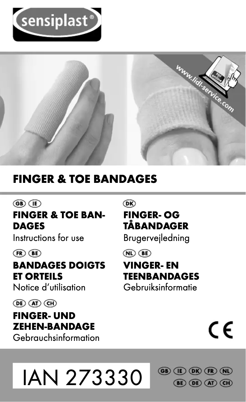 Page n°1 - Manuel utilisateur Sensiplast IAN 273330