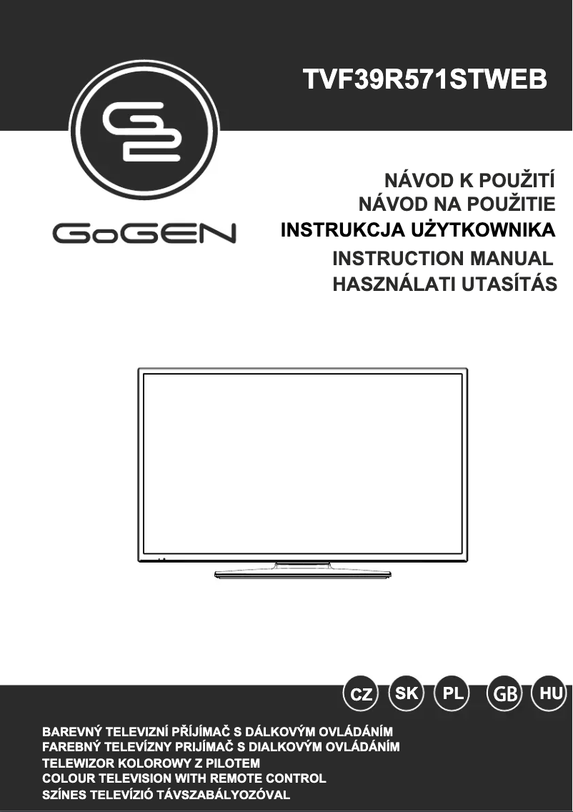 Page n°1 - Manuel utilisateur GoGen TVF39R571STWEB