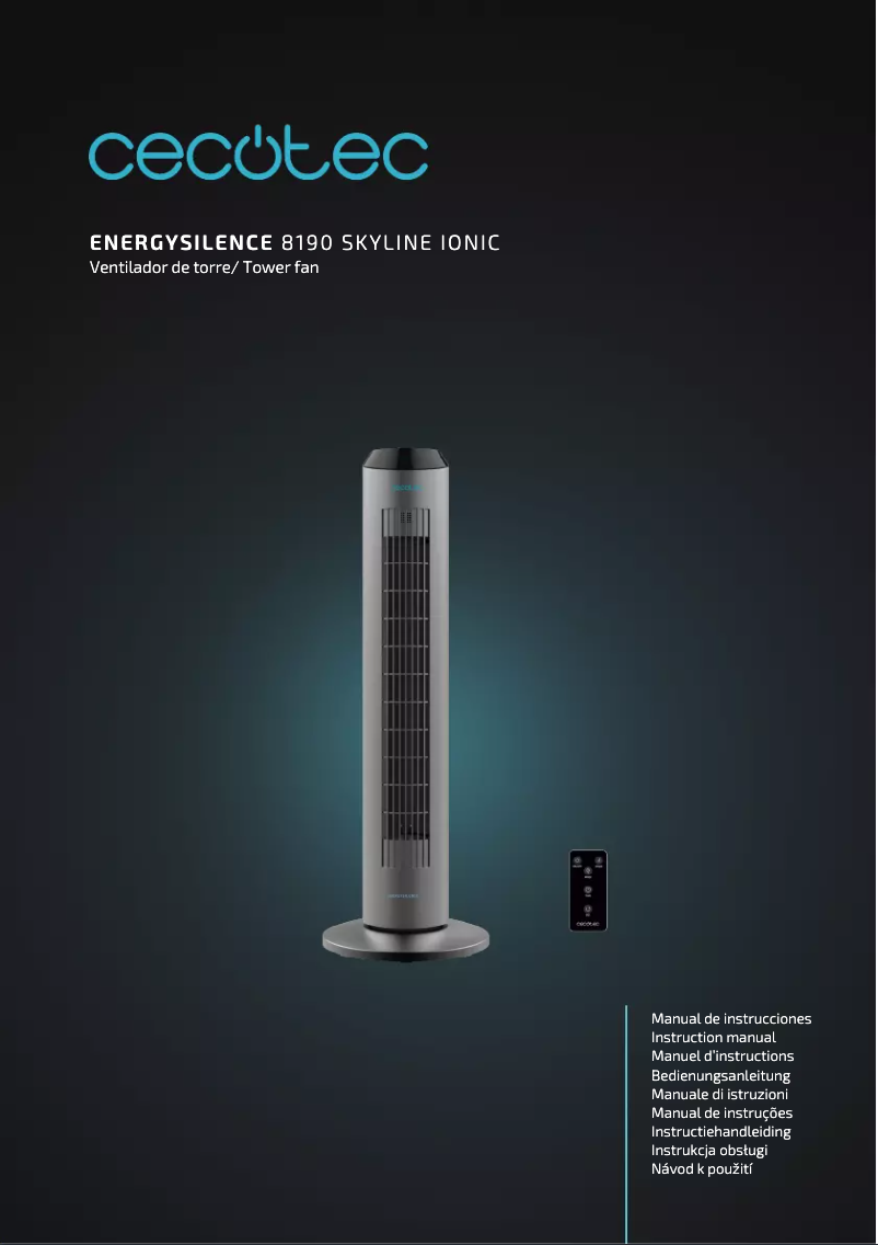 Page 1 de la notice Manuel utilisateur Cecotec EnergySilence 8190 Skyline Ionic