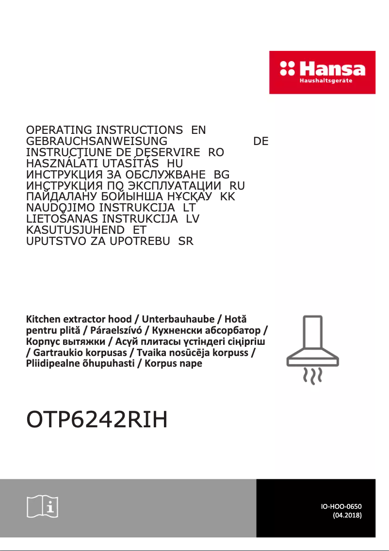 Page n°1 - Mode d'emploi Hansa OTP6242RIH
