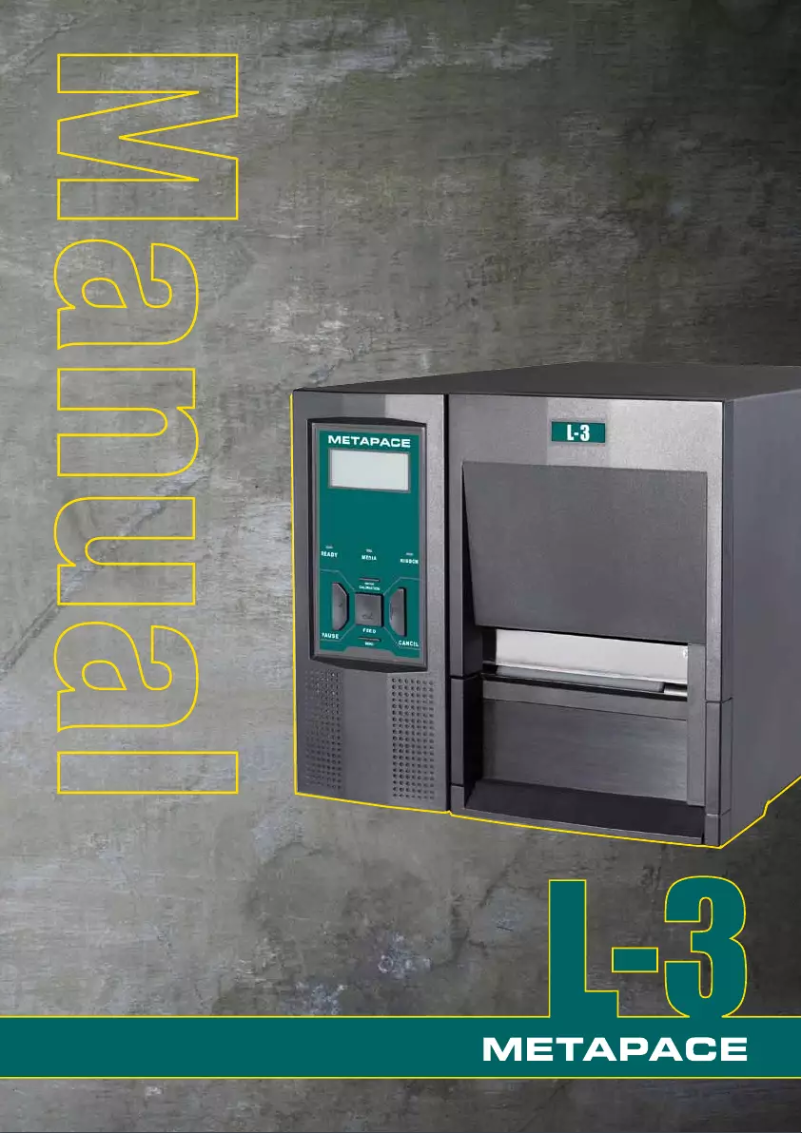 Image de la première page du manuel de l'appareil L-3