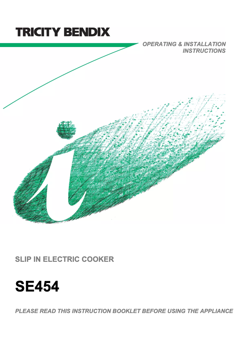 Image de la première page du manuel de l'appareil SE454GR