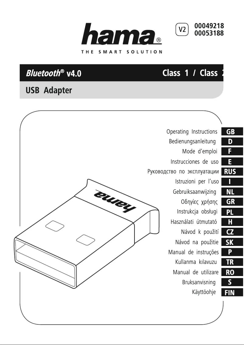 Image de la première page du manuel de l'appareil 00049218