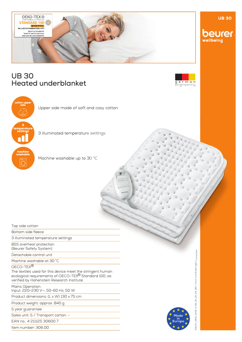 Image de la première page du manuel de l'appareil UB 30