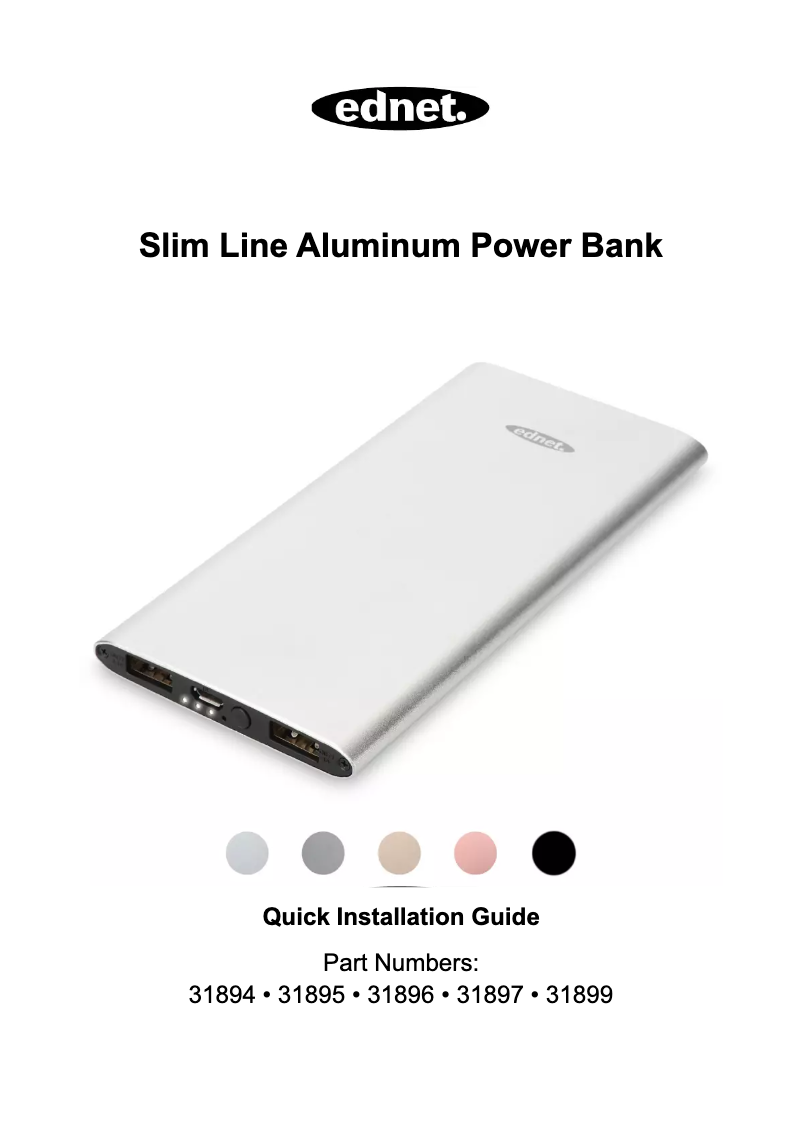Page 1 de la notice Manuel utilisateur Ednet 31899