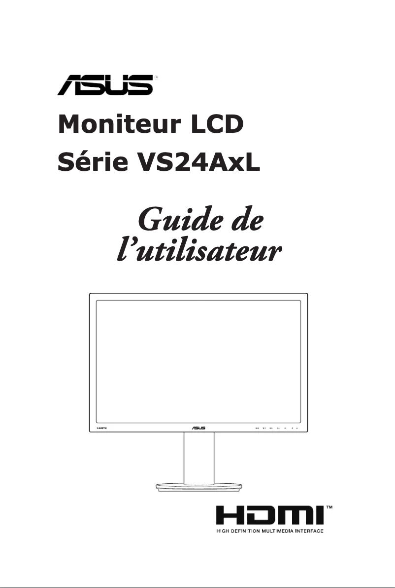 Page 1 de la notice Manuel utilisateur Asus VS24AHL