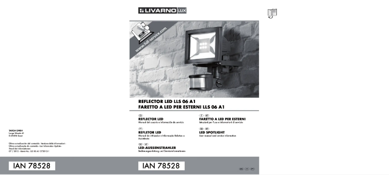 Image de la première page du manuel de l'appareil LLS 06 A1