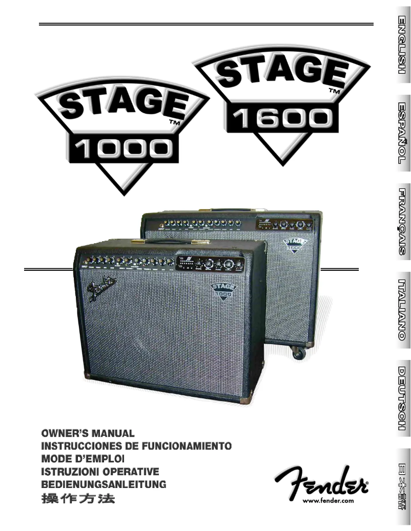 Page 1 de la notice Manuel utilisateur Fender Stage 1600