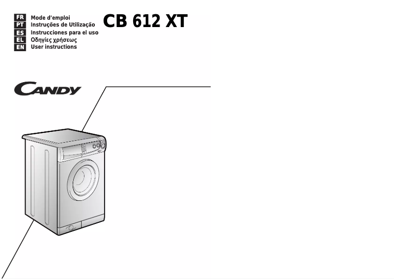 Page n°1 - Manuel utilisateur Candy CB 612 XT