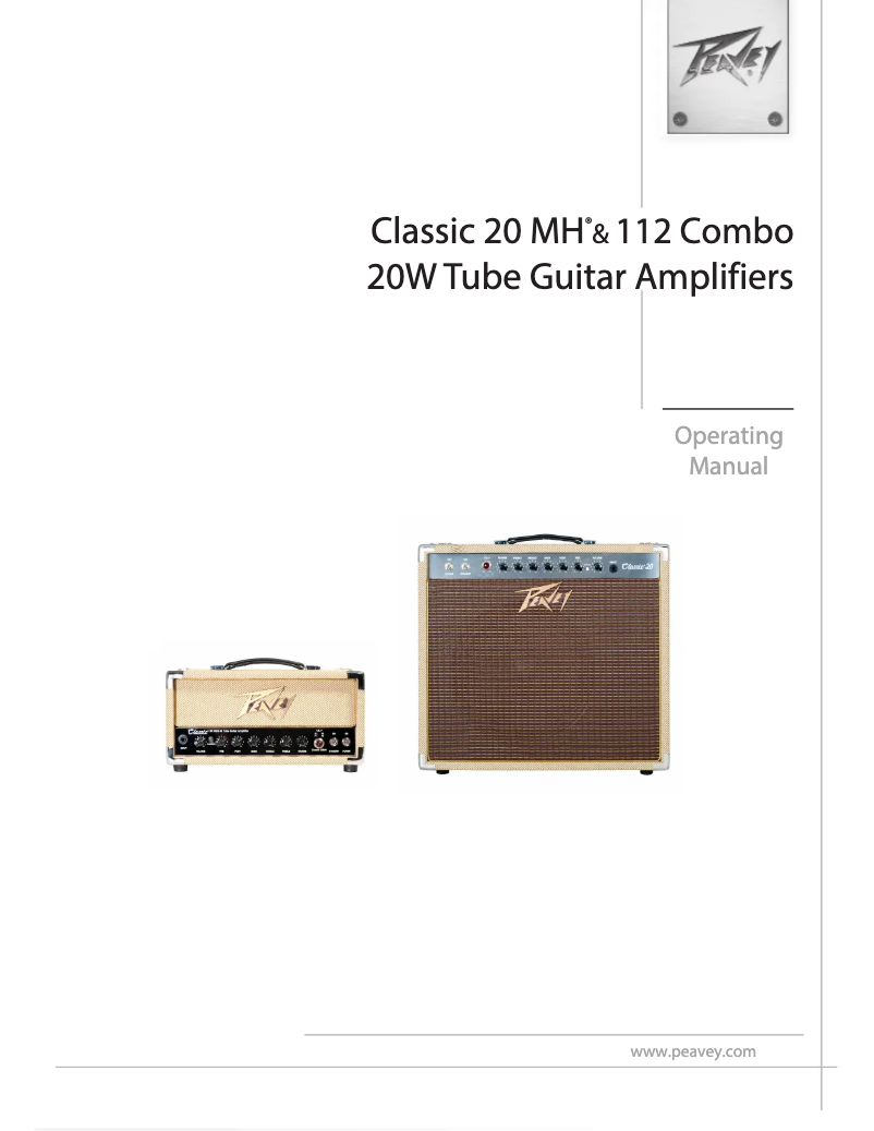 Página 1 del manual Manual de usuario Peavey Classic 20