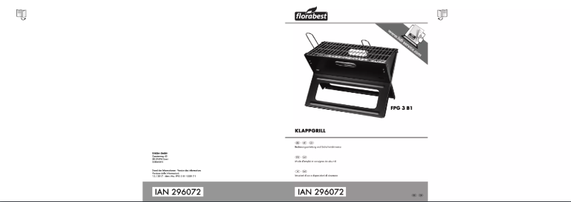 Page 1 de la notice Manuel utilisateur Florabest FPG 3 B1