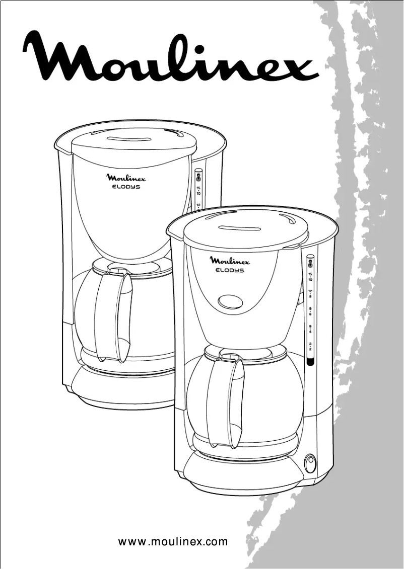 Page 1 de la notice Manuel utilisateur Moulinex Elodys Dosing Control B CC2