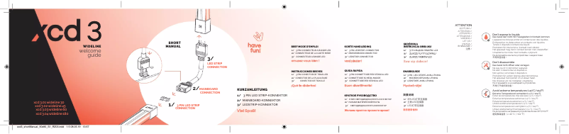 Image de la première page du manuel de l'appareil xcd 3 wideline