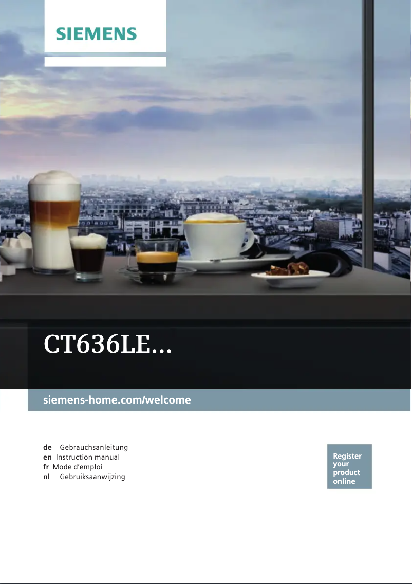 Page 1 de la notice Manuel utilisateur Siemens CT636LES1