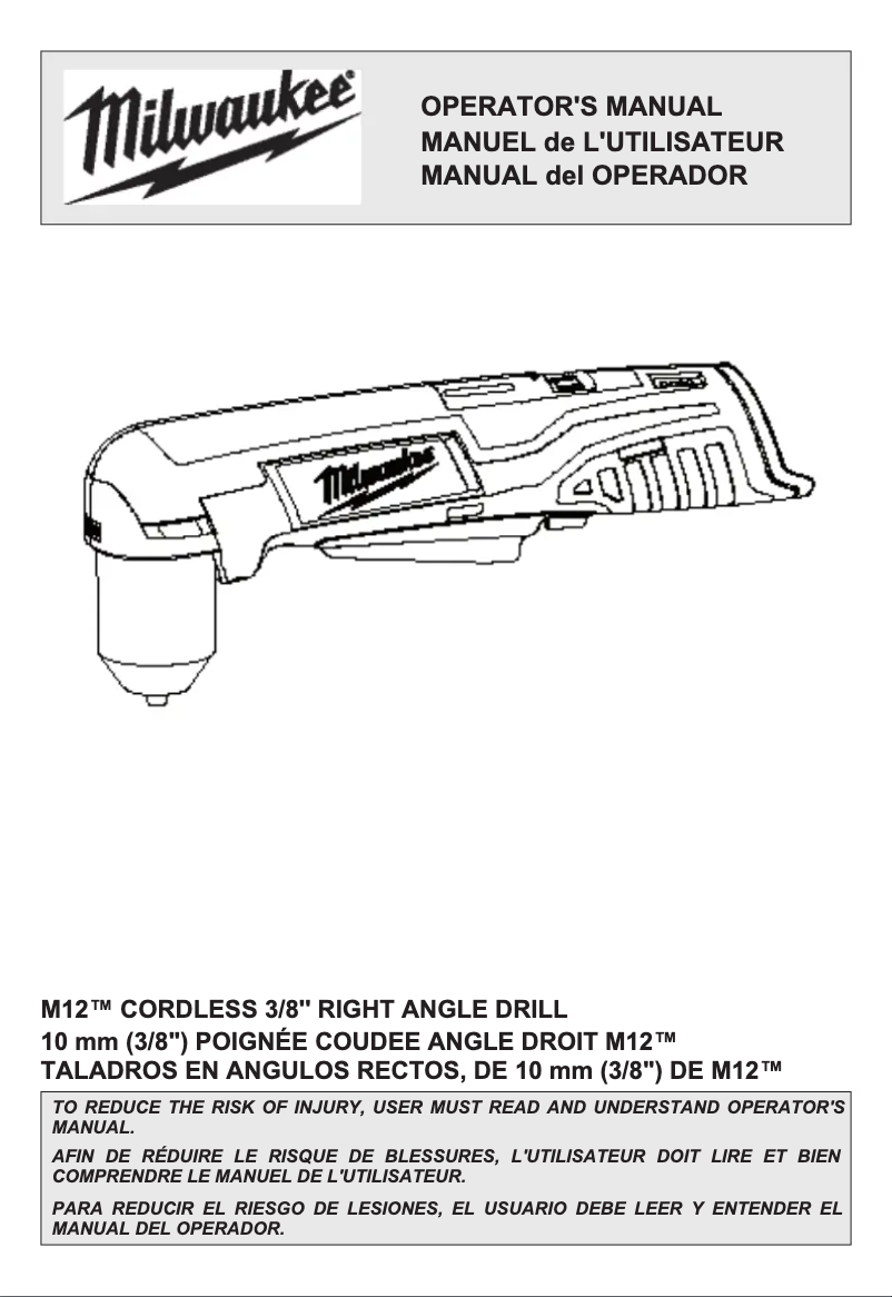 Page n°1 - Manuel utilisateur Milwaukee 2415-21