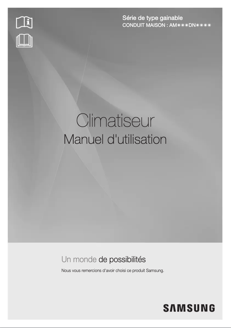 Page 1 de la notice Manuel utilisateur Samsung AM036DNMDKH