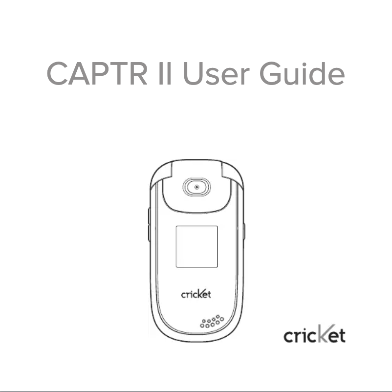 Page n°1 - Manuel utilisateur ZTE CAPTR II Cricket