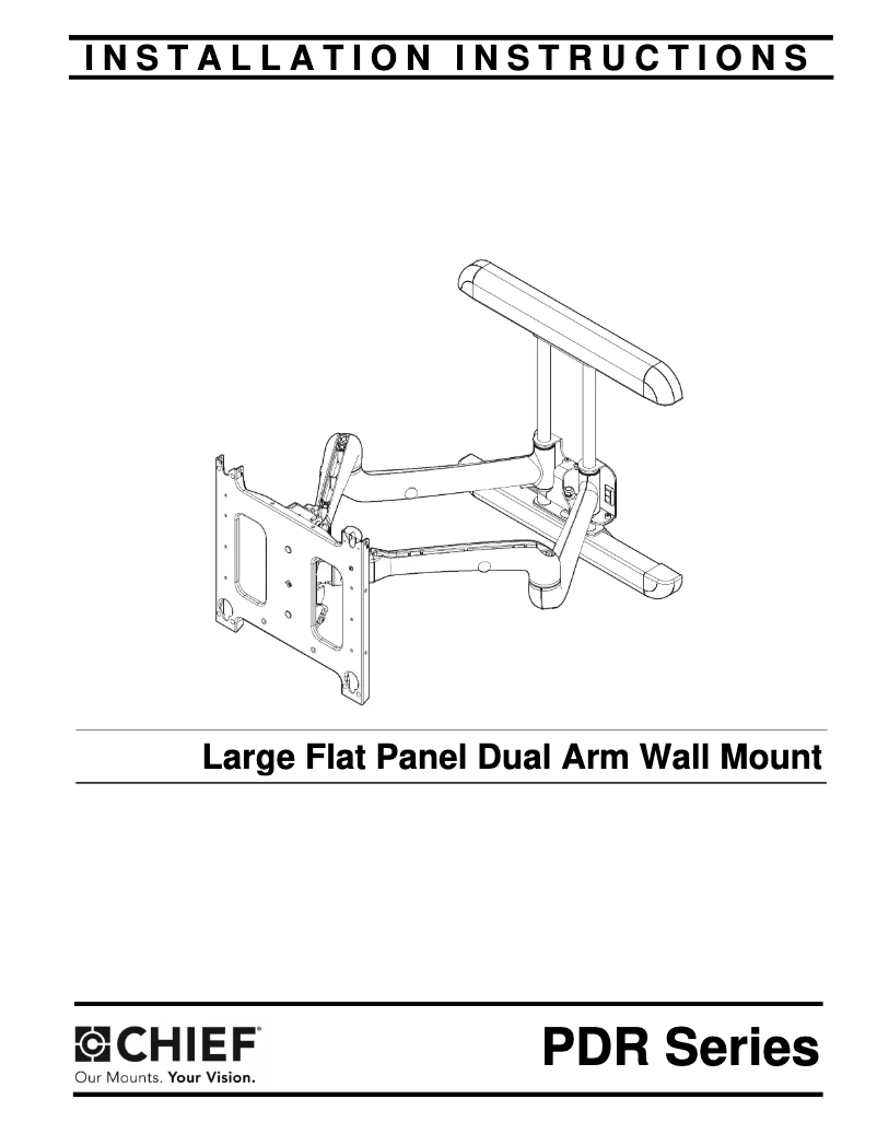 Page n°1 - Manuel utilisateur Chief PDR2540S