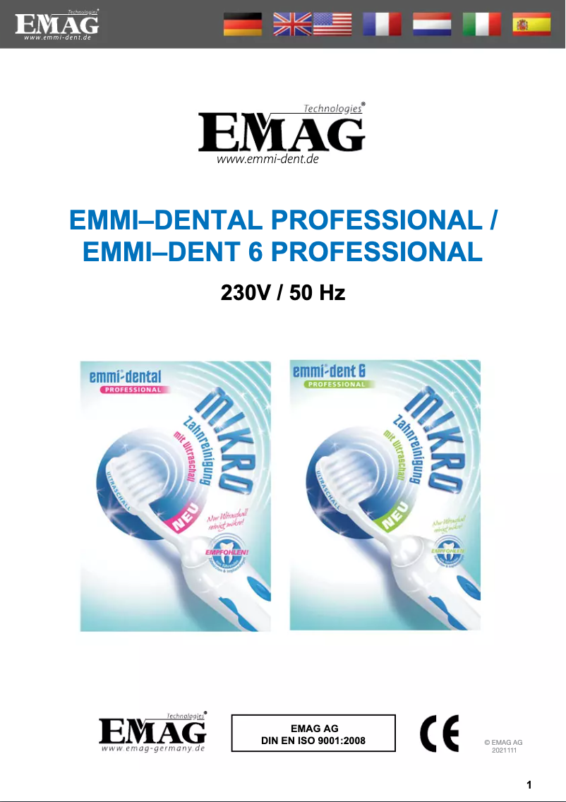 Image de la première page du manuel de l'appareil 6 Professional